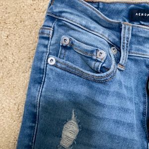 Aeropostale Ripped High Rise Jeggings